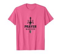 Guerrier de prière Religieux pour Hommes | Force spirituelle T-Shirt, Homme, Rose chiné, S