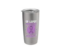 Guerrier de sensibilisation à l'épilepsie Cerveau éclair Gobelet isotherme en acier inoxydable double paroi