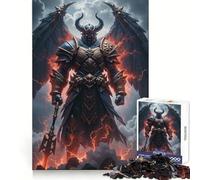 Guerrier démon ailé en Armure Puzzle de 1000 pièces pour Adolescents Exercice cognitif, détente et Loisirs Idéal comme Cadeau d'hiver (50x75cm)