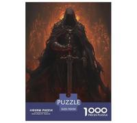 Guerrier démoniaque Épéistes Cool 1000 Pièces pour Adultes Puzzles Cadeaux d'anniversaire pour Noël Jeux Éducatifs Family Games Décoration Relaxation Et Sagesse 70x50cm/1000pcs