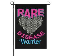 Guerrier Des Maladies Rares Drapeau De Jardin Avec Œillets Drapeau De Cour Double Face Bannière Pour Clubs Extérieure Toutes Les Saisons 30X45cm