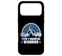 Guerrier diabétique de Type 1 Sensibilisation au diabète Guerrier T1D Coque pour iPhone 17 Pro Max