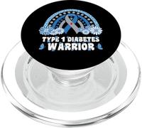 Guerrier diabétique de Type 1 Sensibilisation au diabète Guerrier T1D PopSockets PopGrip pour MagSafe
