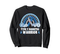 Guerrier diabétique de Type 1 Sensibilisation au diabète Guerrier T1D Sweatshirt