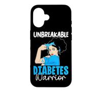 Guerrier du diabète incassable Coque pour iPhone 16