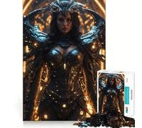 Guerrier du Futur Puzzle de 1000 pièces Jeu de réflexion Découpe de Haute précision Défi Amusant pour Passer Le Temps d'attente (50x75cm)