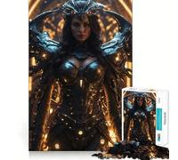 Guerrier du Futur Puzzle de 1000 pièces pour Adultes Jeu de mémoire Emboîtement précis sans espaces Activité apaisante pour Une Pause mentale (38x52cm)
