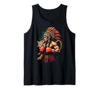 Guerrier Inca Boxe Mexicain avec Jaguar Spirit Débardeur