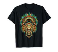 Guerrier Jaguar aztèque Mythologie Mexicaine Inca Maya Indigène T-Shirt
