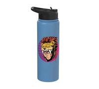 Guerrier Jaguar Aztèque Native Mexicain Maya Mexique voyage Stainless Steel Insulated Water Bottle