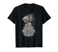 Guerrier Jaguar aztèque Patrimoine Mexicain indigène Maya T-Shirt