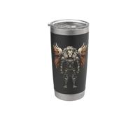 Guerrier lion avec des ailes - Fantasy Gobelet isotherme en acier inoxydable double paroi