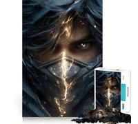 Guerrier masqué à l'énergie Lumineuse Puzzle de 1000 pièces pour Adolescents Jeu à Faire soi-même à la Maison Activité pour la Maison Décoration de Meubles 38x26cm