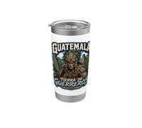 Guerrier Maya Guatemala Tierra de Guerreros Gobelet isotherme en acier inoxydable double paroi