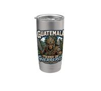 Guerrier Maya Guatemala Tierra de Guerreros Gobelet isotherme en acier inoxydable double paroi