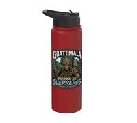 Guerrier Maya Guatemala Tierra de Guerreros Stainless Steel Insulated Water Bottle