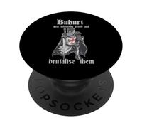 Guerrier médiéval Vintage Buhurt Full Contact PopSockets PopGrip Adhésif