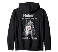 Guerrier médiéval Vintage Buhurt Full Contact Sweat à Capuche