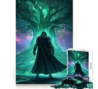 Guerrier mystérieux Devant l'arbre Lumineux Puzzle de 1000 pièces pour Adultes Jeu de réflexion pour Partager Un Moment de complicité Découpe soignée Surprise d'anniversaire (38x52cm)