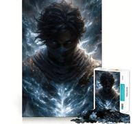 Guerrier Mystique à l'aura énergétique Puzzle de 1000 pièces pour Adultes Jeu de logique Claire Découpe Parfaite Cadeau élégant (38x52cm)