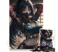 Guerrier Ninja Furtif Puzzle 1000 Pièces Cadeau pour Adultes Jeu de Réflexion Silencieux et Amusant Design et Montage Cadeau Exquis 38x26cm