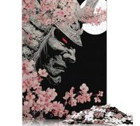 Guerrier Puzzles en Bois pour Adultes 300 Pièces Décoration Cadeaux d'anniversaire pour Jeux ÉduChatifs Jeu De Défi Familial Relaxation Et Sagesse 300pcs (40x28cm)