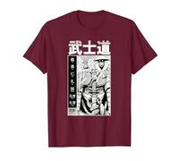 Guerrier samouraï Japonais - Anime et Manga T-Shirt, Homme, Marron, M