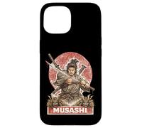 Guerrier samouraï Musashi, Chasseur d'épée Japonais Coque pour iPhone 15