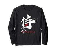 Guerrier Samurai Bushido | Style Calligraphie Japonaise Manche Longue