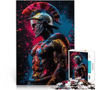 Guerrier Soldat Spartiate Puzzles pour Adultes 1000 pièces pour s'amuser en Famille Offrir en Cadeau à Toute la Famille 38x26cm