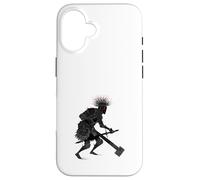 Guerrier Sombre Fantasy Art Gravure Chevalier Coque pour iPhone 16