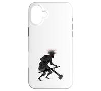 Guerrier Sombre Fantasy Art Gravure Chevalier Coque pour iPhone 16 Plus
