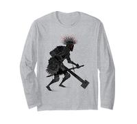 Guerrier Sombre Fantasy Art Gravure Chevalier Manche Longue