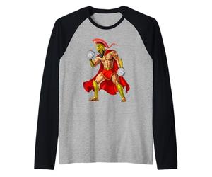 Guerrier Spartiate Musculation Haltérophilie Fitness Gym Manche Raglan