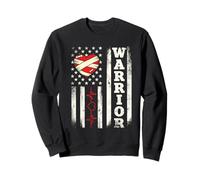 Guerrier - Survivant d'une Crise Cardiaque - Récupération chirurgicale à cœur Ouvert Sweatshirt