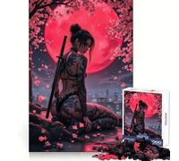 Guerrier tatoué sous la Lune de Sang Puzzle de 1000 pièces pour Adolescents Stimule la mémoire Détente et Amusement garantis Design Original Assemblage Surprise chaleureuse 50x75cm