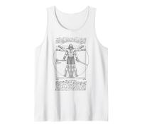 Guerrier Viking, Homme de Vitruve, Léonard de Vinci, Style Nordique drôle Débardeur