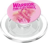 Guerrière Cancer du Sein Rose est ma Force PopSockets PopGrip pour MagSafe