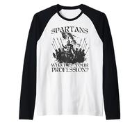 Guerriers légendaires du Roi Sparte Léonidas Ier Spartiate Manche Raglan