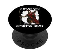 Guerriers légendaires du Roi Sparte Léonidas Ier Spartiate PopSockets PopGrip Adhésif