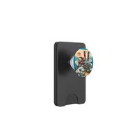 Guerriers samouraïs dans la Bataille Ukiyo-e Style Japonais Vague PopSockets PopWallet pour MagSafe