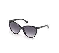 GUESS 0, Lunettes de soleil Femme, shiny black, 58