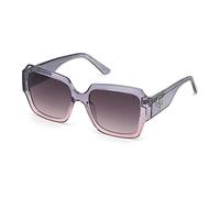 Guess Femme GU7681 20B Lunettes de soleil Injecté Gris Fumée Carré Normale Ombré