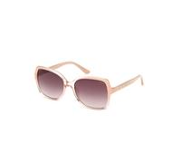Guess Femme GU00100 25F Lunettes de soleil Injecté Ivoire Marron Carré Normale Ombré