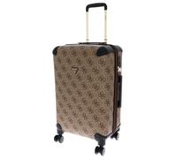 Guess Berta Maxi 4G Valise 4 roues brun clair, 39 x 64 x 28cm