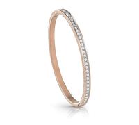 GUESS 32023478 Bracelet pour femme en acier inoxydable avec zircons Taille unique Or rose