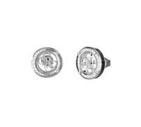 Guess Boucles d'oreilles pour femme en acier inoxydable et zircone - Taille unique - Argent - 32023481, Acier inoxydable Argent