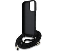 Guess 4G Big Logo Cord Stap Crossbody Apple iPhone 16 Plus noir