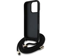 Étui bandoulière Guess 4G avec grand logo et cordon pour iPhone 16 Pro Max (marron)