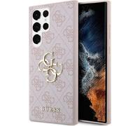 GUESS Étui GUHCS23L4GMGPI Samsung S23 Ultra S918 Rose 4G Big Metal Logo